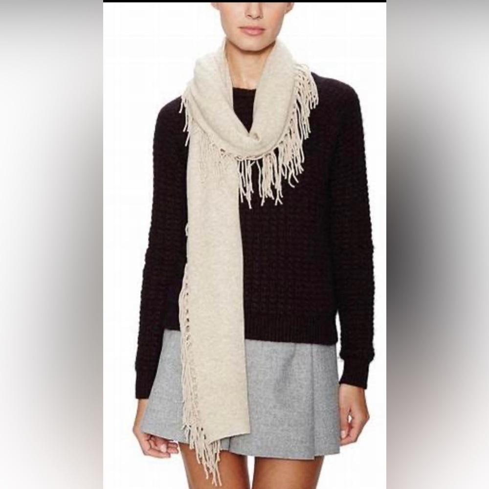 WHITE + WARREN SCARF WRAP CHARCOAL GRAY